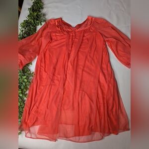 Vintage Gossard Artemis Chiffon Robe Sheer Overlay Size Large